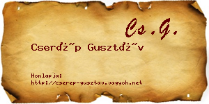Cserép Gusztáv névjegykártya